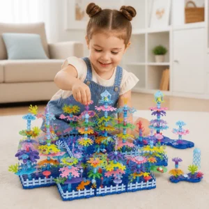 Kids Build-A-Garden Flower Toy Set – Creative Building Playset