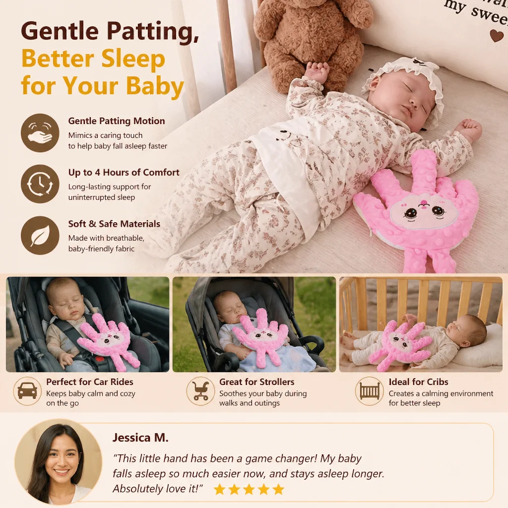 Baby Sleep Aid with Gentle Patting Function – Supports Calm and Independent Sleep