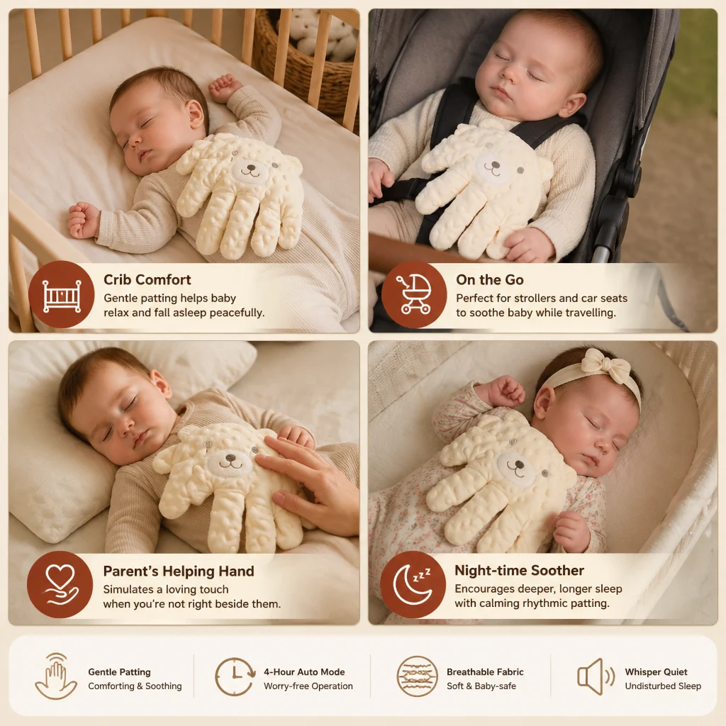Baby Sleep Aid with Gentle Patting Function – Supports Calm and Independent Sleep