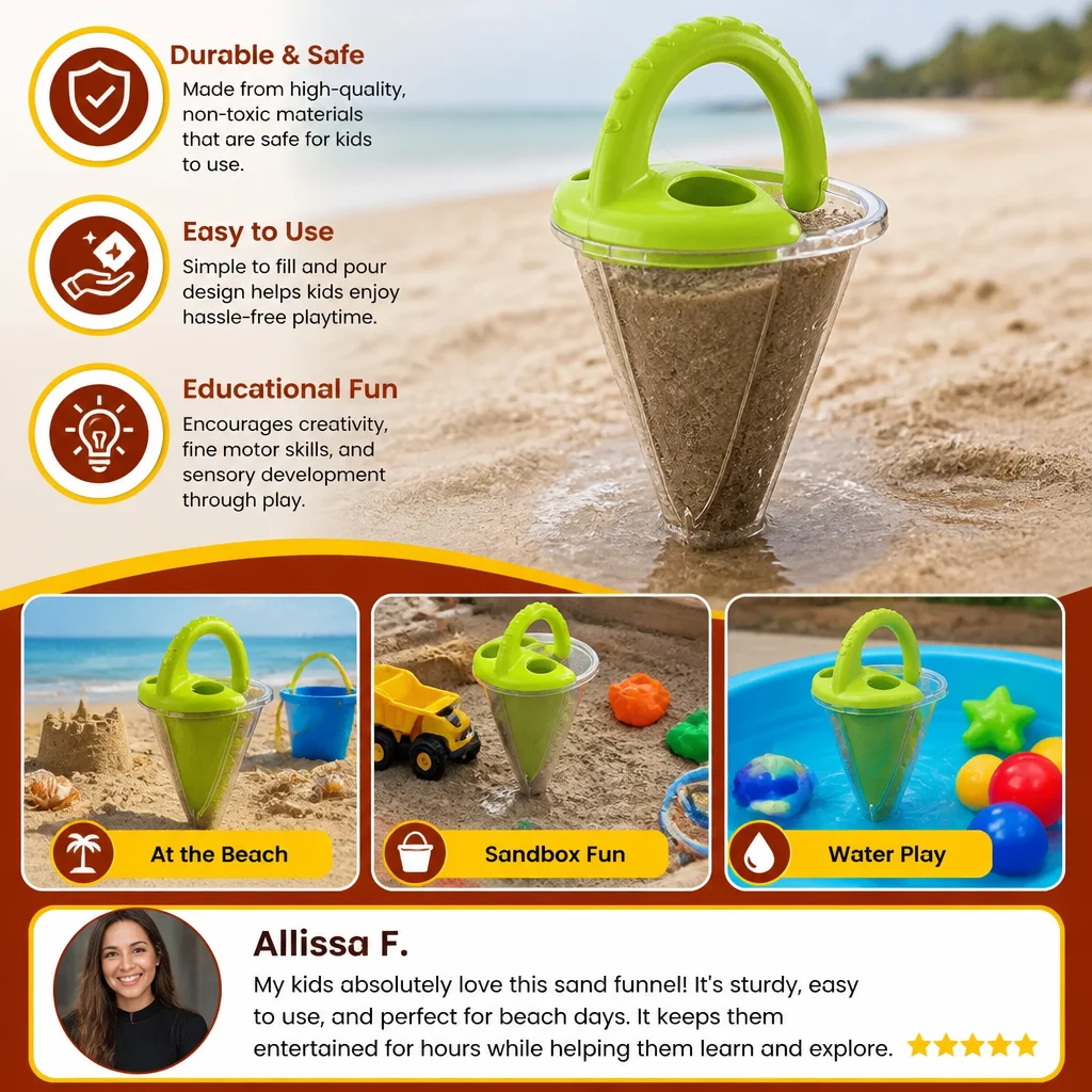 Kids Beach Sand Funnel Toy