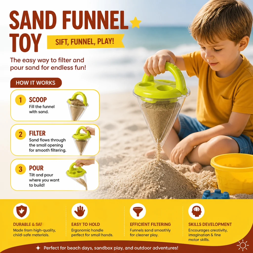 Kids Beach Sand Funnel Toy