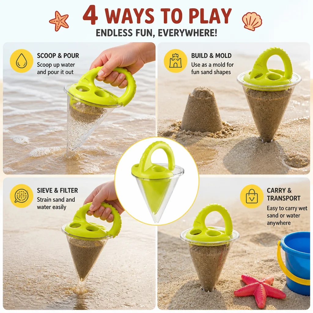 Kids Beach Sand Funnel Toy