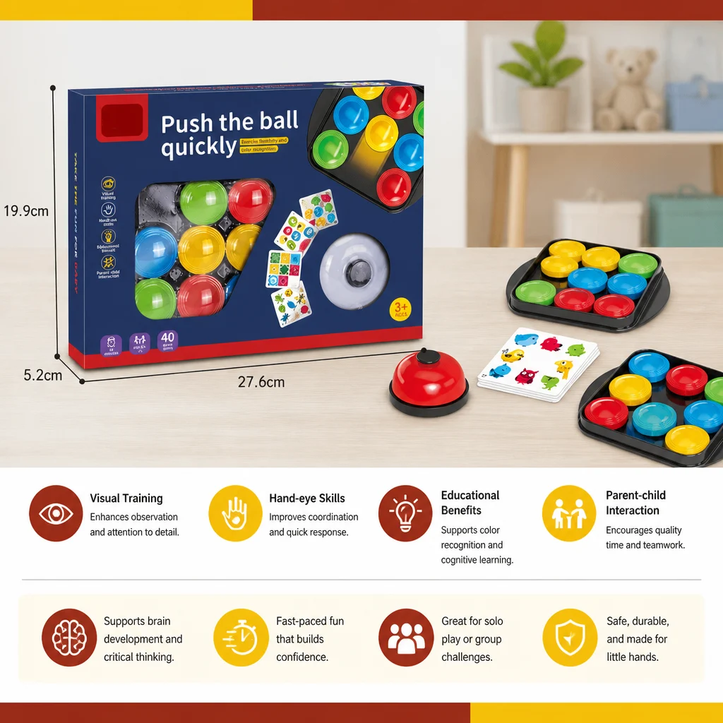 Educational Color Pattern Match Family Bell Game