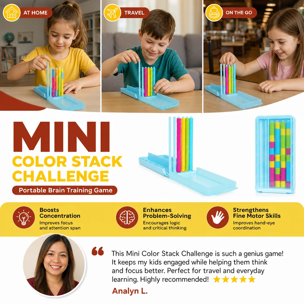 Mini Color Stack Challenge β Portable Brain Training Game