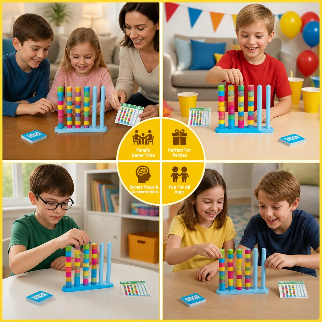 Color Stack Challenge β Fast-Paced Color Matching Party & Family Game