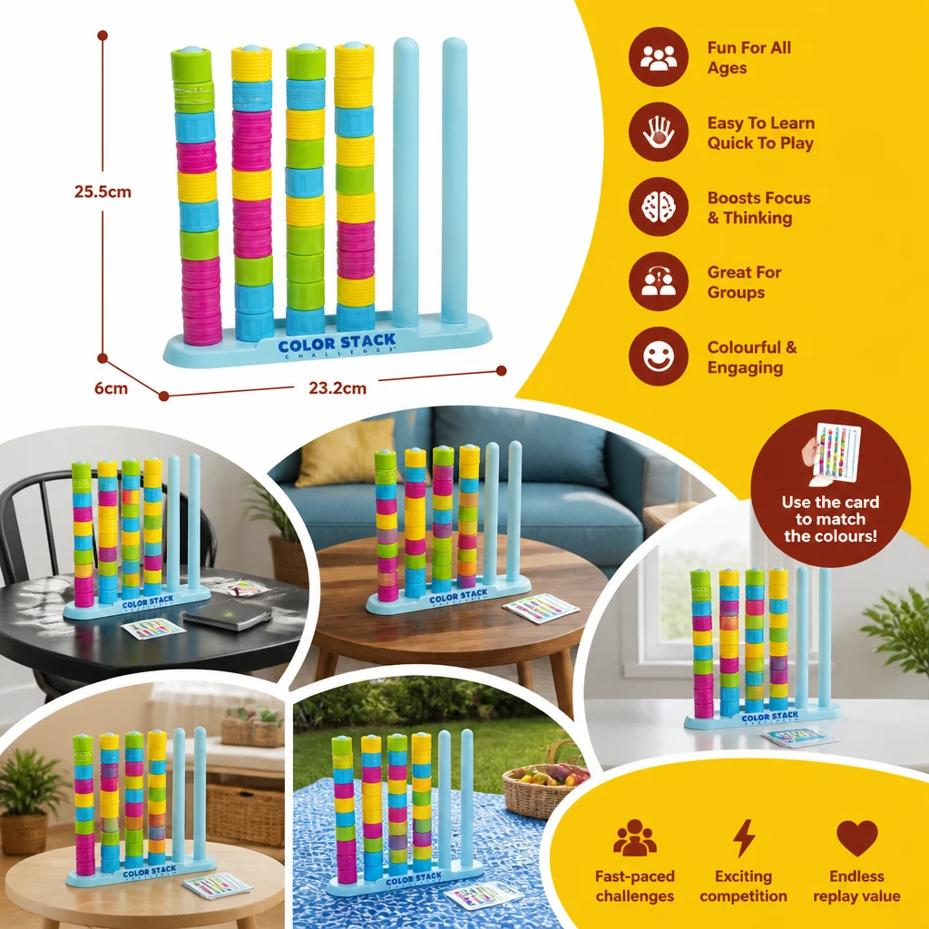 Color Stack Challenge β Fast-Paced Color Matching Party & Family Game
