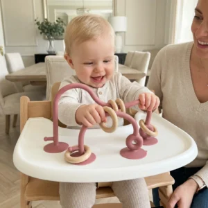 Silicone Baby Activity Toy – Suction Cup Learning Toy for Table & High Chair