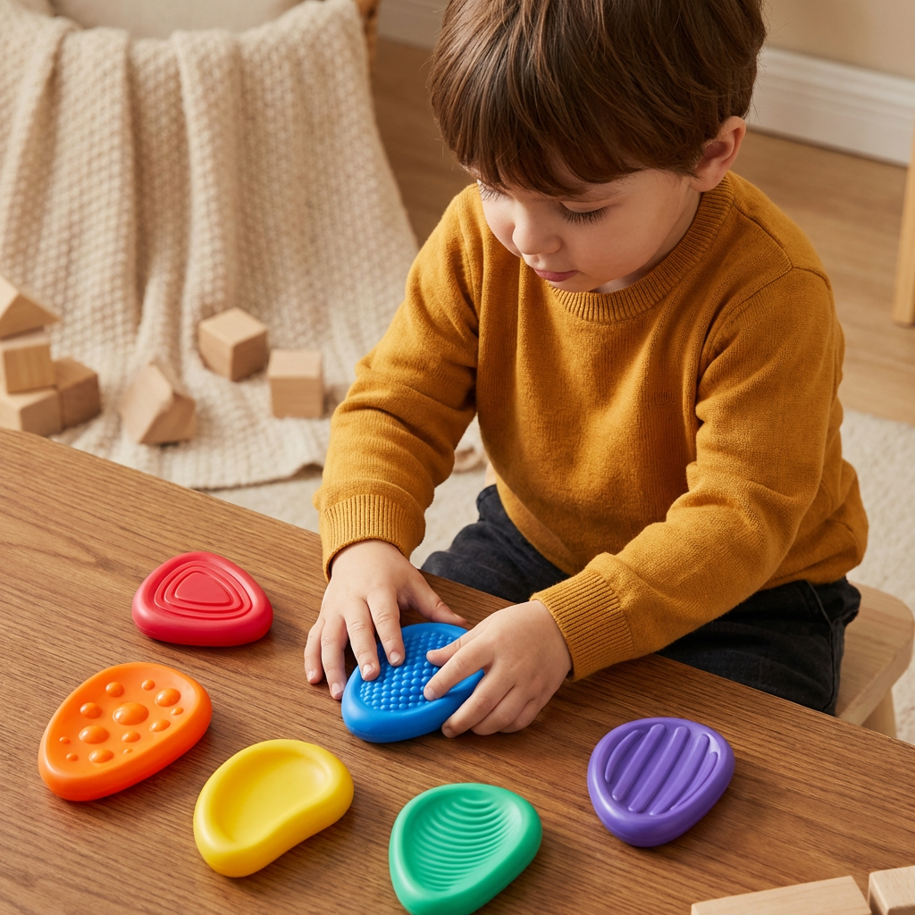 Sensory Stones for Kids β Textured Touch & Feel Learning Toy for Early Development - Image 2