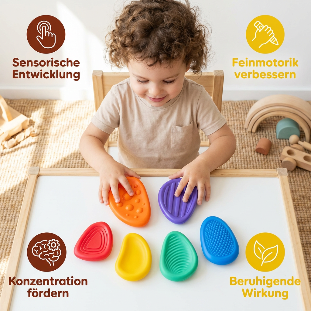 Sensory Stones for Kids β Textured Touch & Feel Learning Toy for Early Development - Image 3