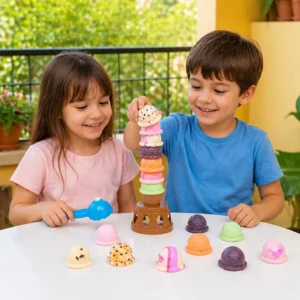 Creative Ice Cream Stacking Game – Fun Balance Game for Kids, Builds Dexterity & Encourages Playful Learning