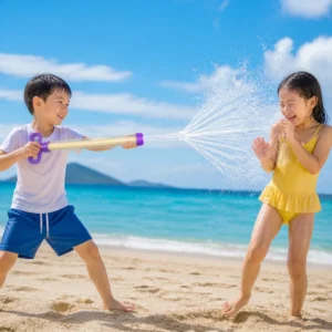 Kids Water Spray Blaster – Handheld Pull Spray Toy for Outdoor Fun