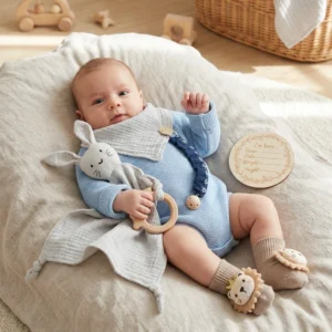 6-Piece Newborn Gift Box Set – Baby Essentials Starter Kit