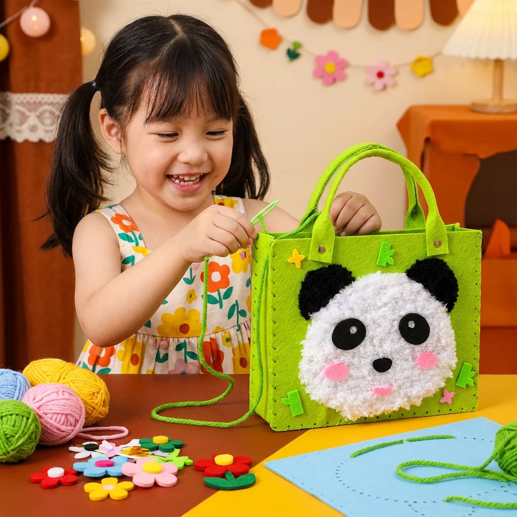 Kids DIY Plush Tote Bag Craft Kit