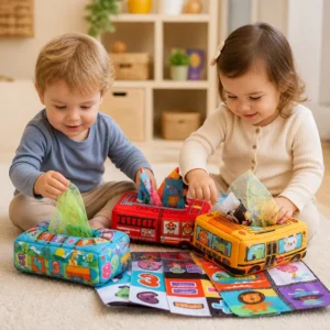 Montessori Magic Tissue Box – Sensory Learning Toy for Babies