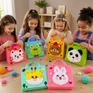 Kids DIY Plush Tote Bag Craft Kit