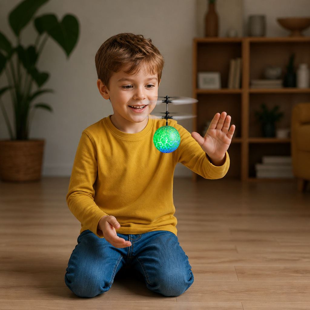 Hand-Controlled Flying LED Ball Drone for Kids - Image 7
