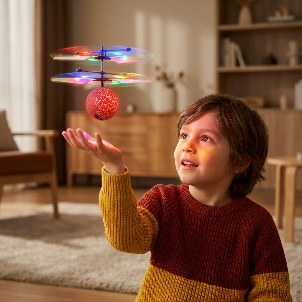 Hand-Controlled Flying LED Ball Drone for Kids - Image 8