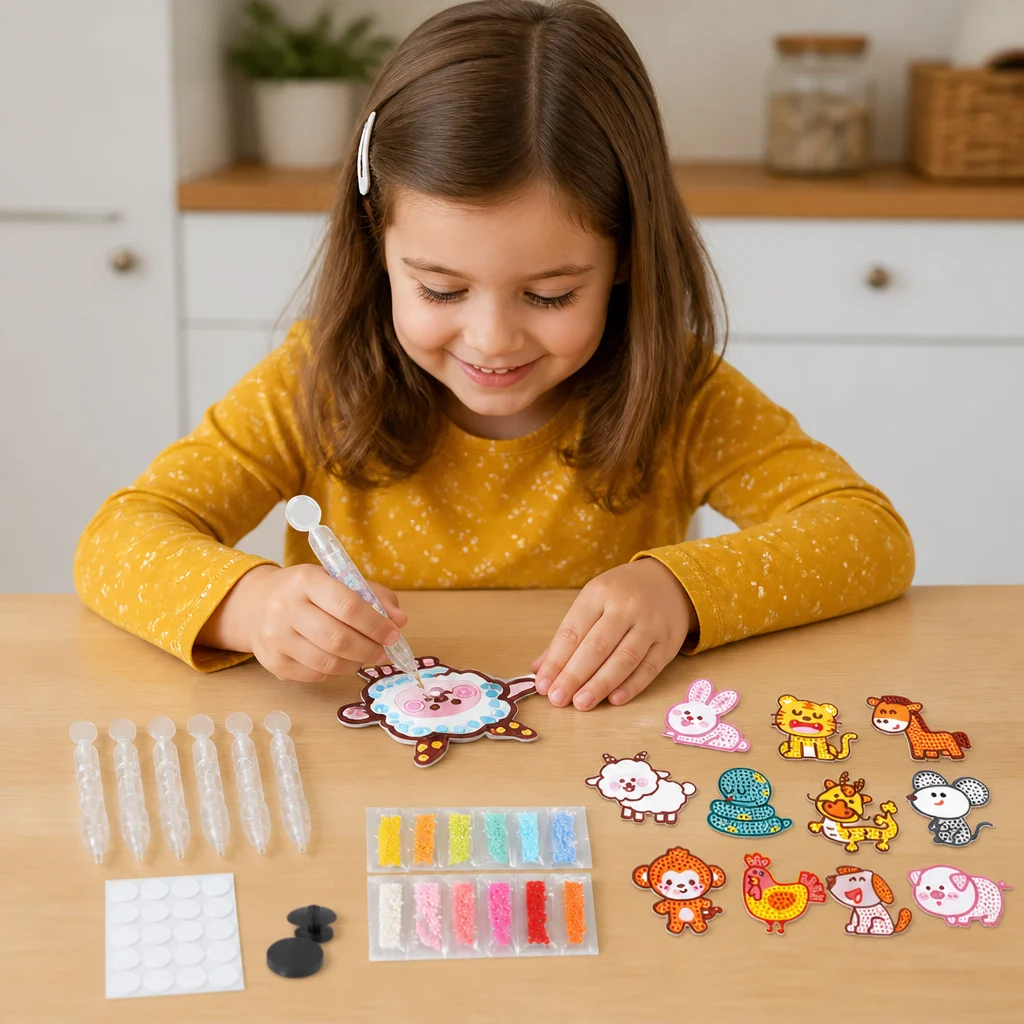 DIY Dot Bead Sticker Art Kit for Kids