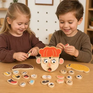 Wooden Facial Expressions & Emotions Learning Toy for Kids