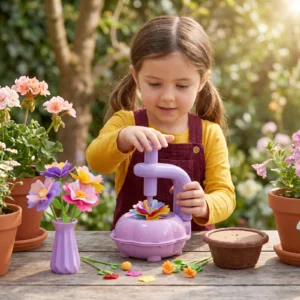 Kids Flower Bouquet Making Kit with Press Machine – DIY Craft Set for Girls