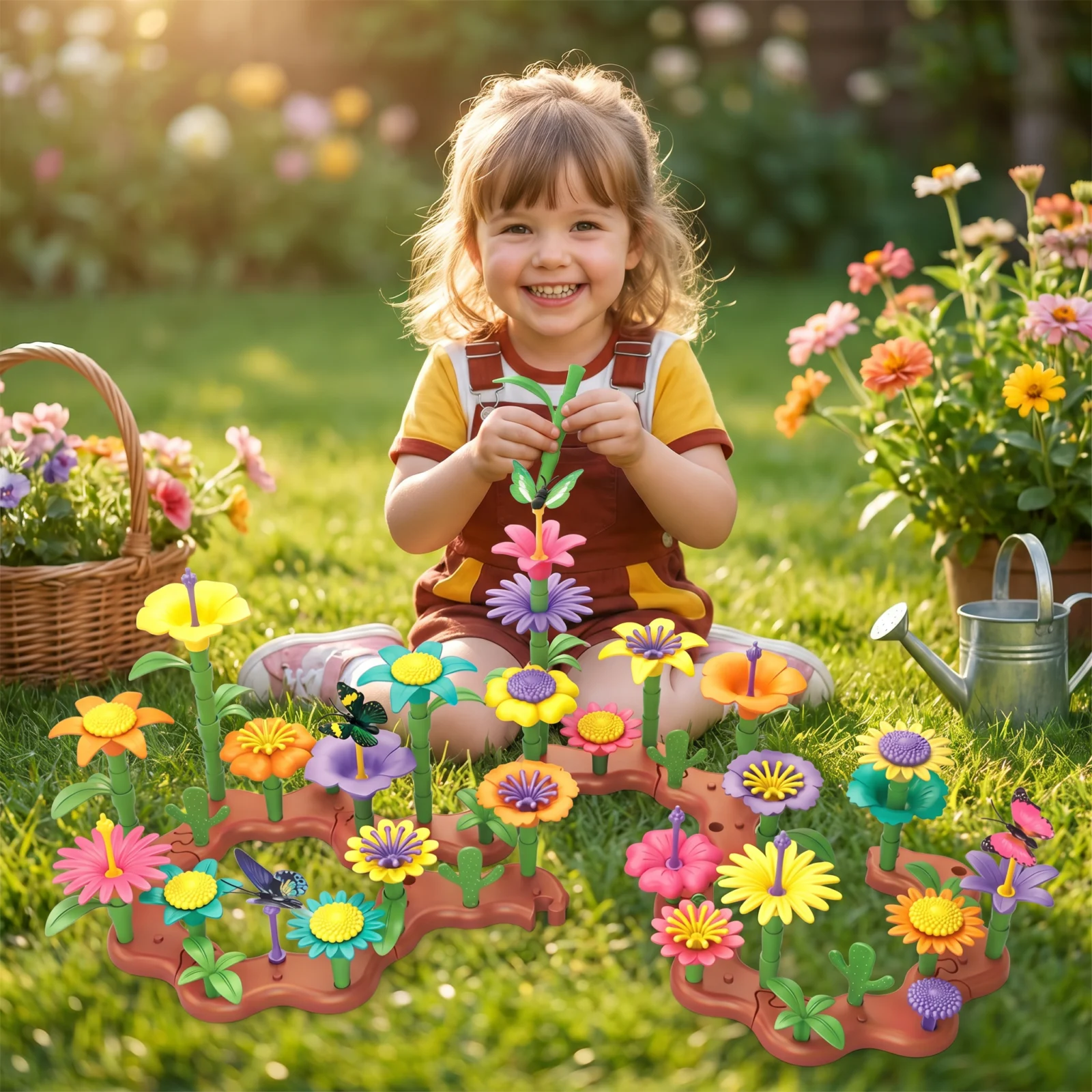 Flower Garden Building Toy for Kids โ Creative Planting & Learning Playset for Little Gardeners