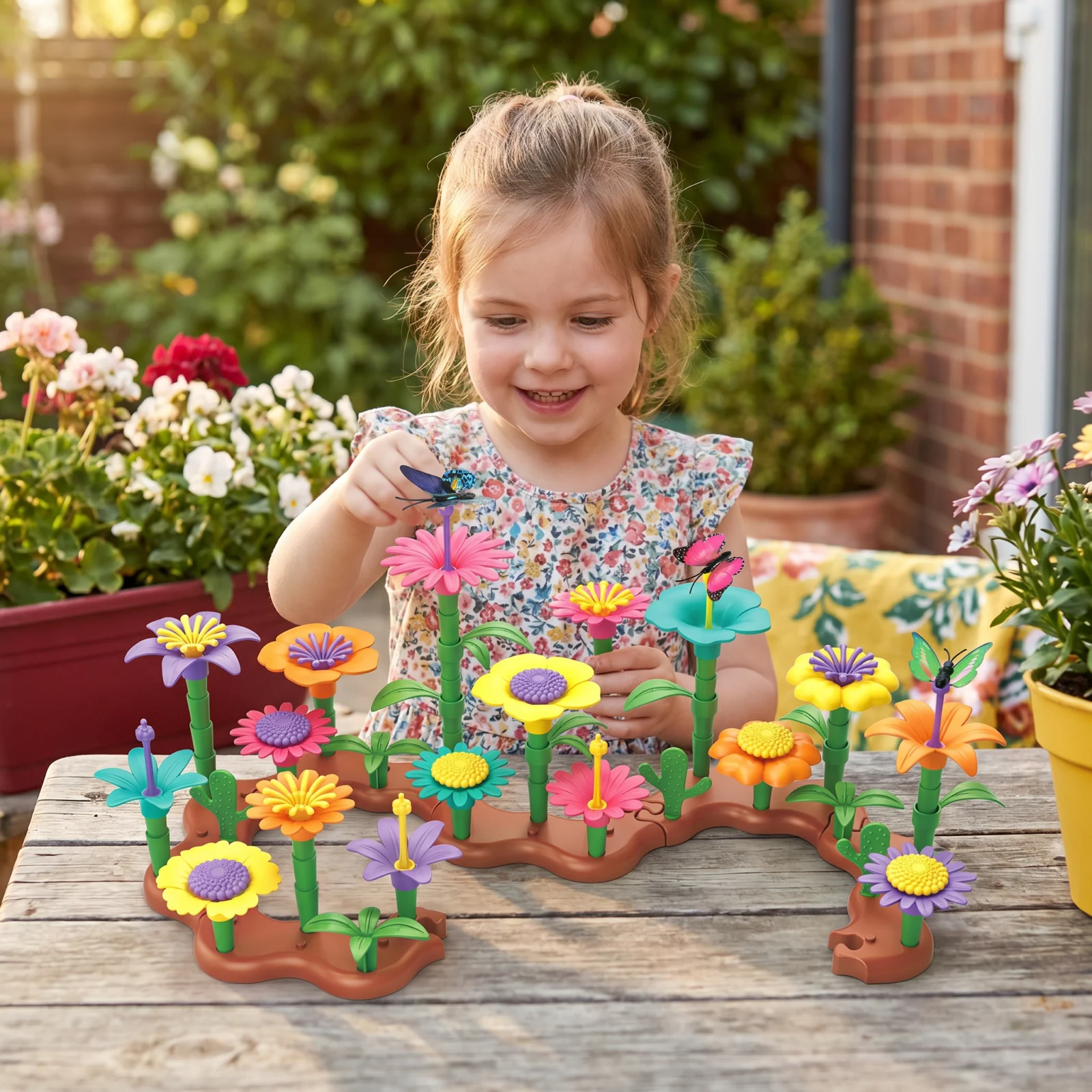 Flower Garden Building Toy for Kids โ Creative Planting & Learning Playset for Little Gardeners