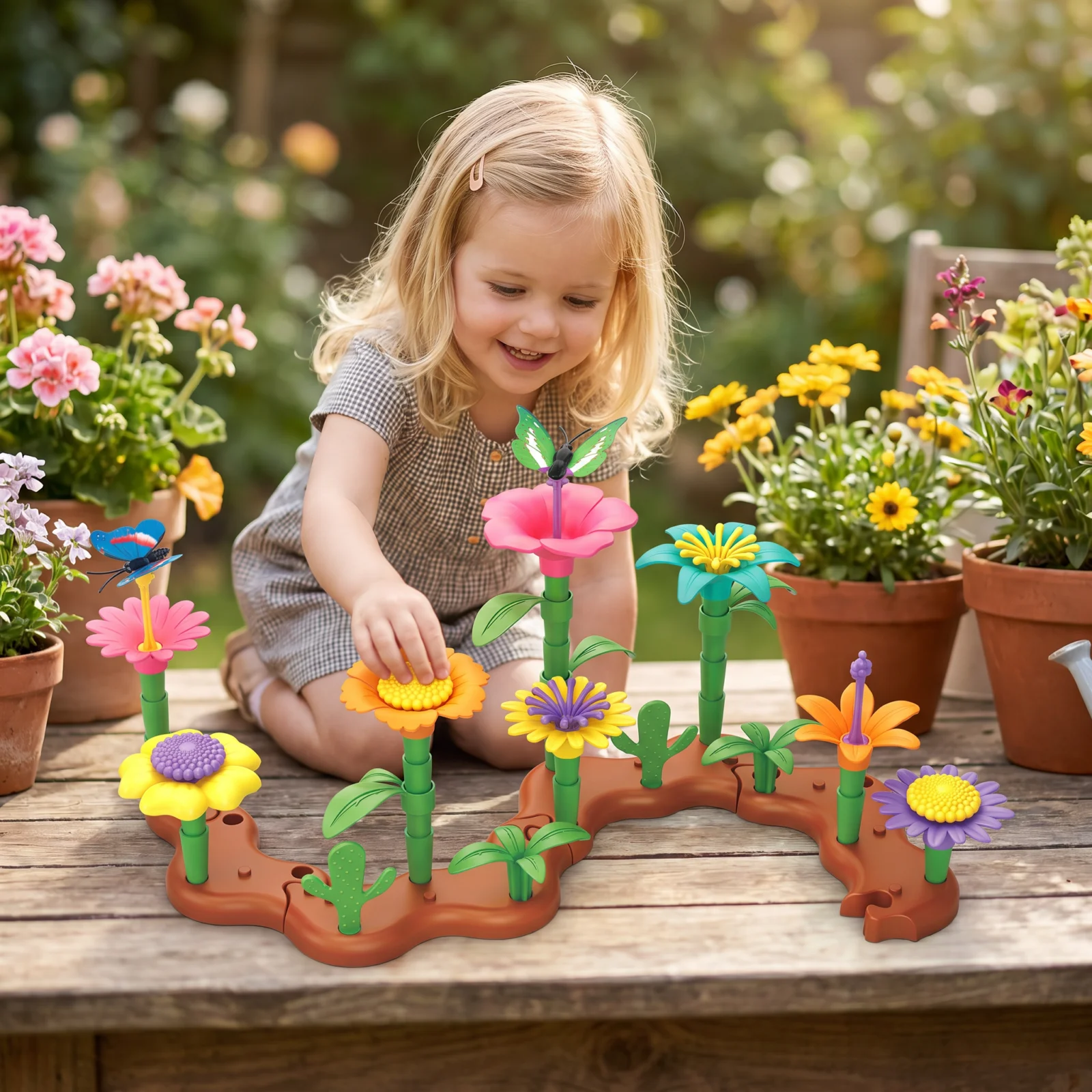 Flower Garden Building Toy for Kids โ Creative Planting & Learning Playset for Little Gardeners