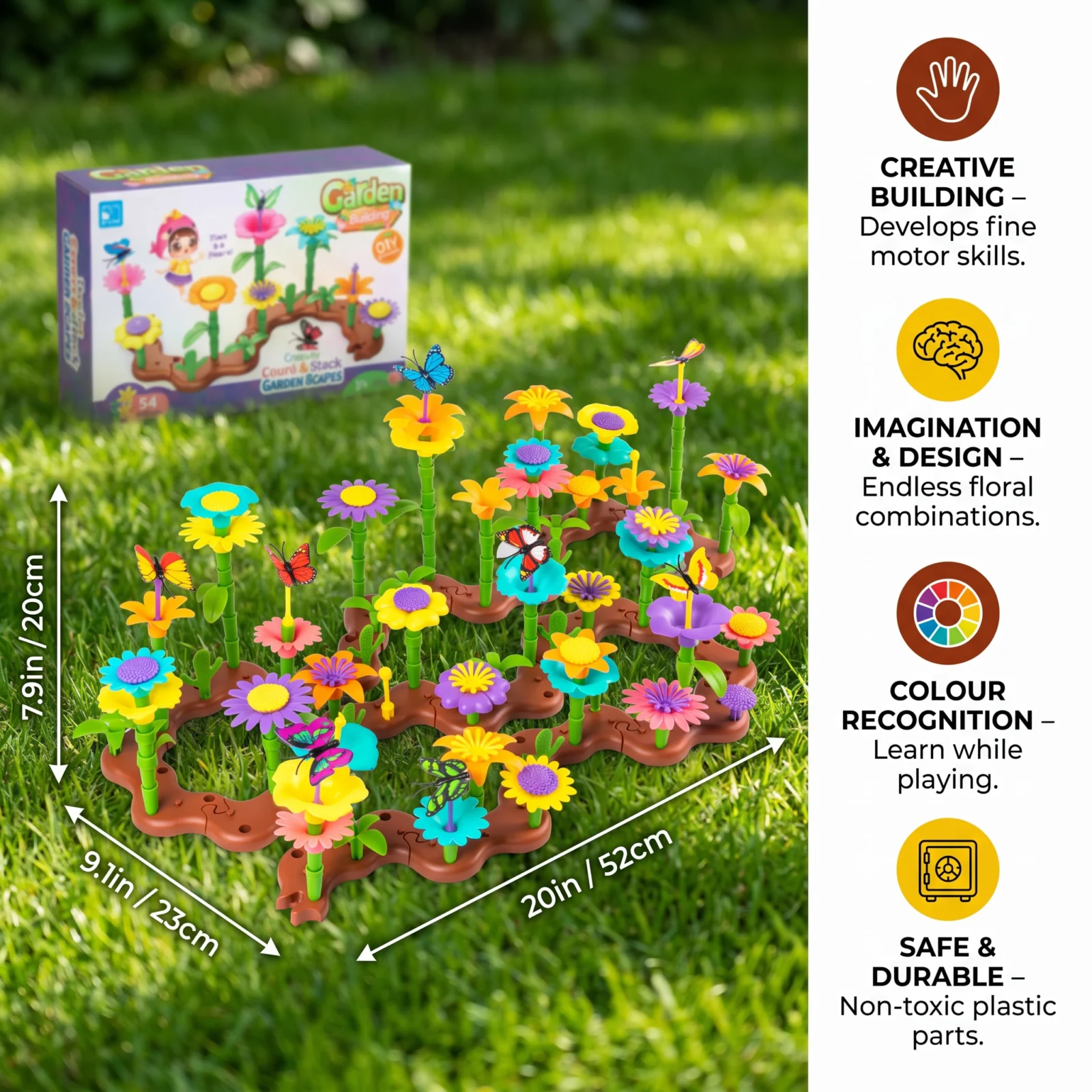 Flower Garden Building Toy for Kids โ Creative Planting & Learning Playset for Little Gardeners
