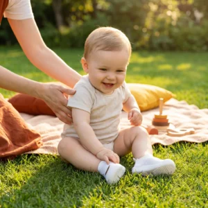 Summer baby shoes with non-slip soles and breathable material