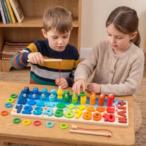 Skill Development – Montessori Wooden Activity Board