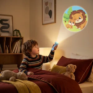 Kids Projection Flashlight Toy – Bedtime Story Projector for Learning & Fun