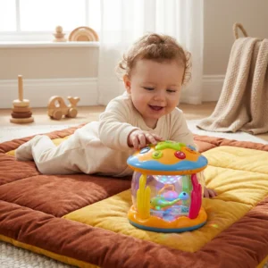 Ocean Light & Music Baby Toy – Rotating Sensory Toy for Crawling & Tummy Time
