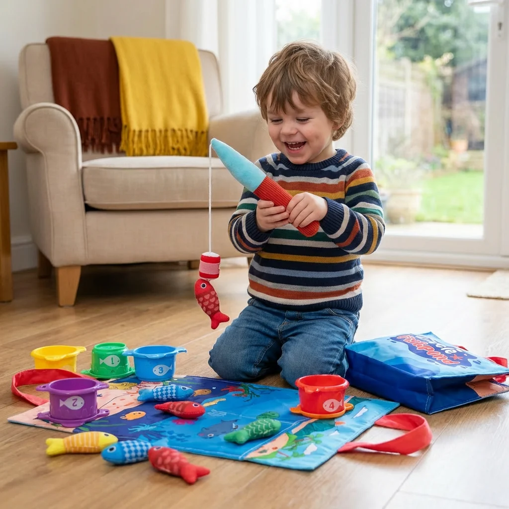 Montessori Plush Fishing Bond Toy
