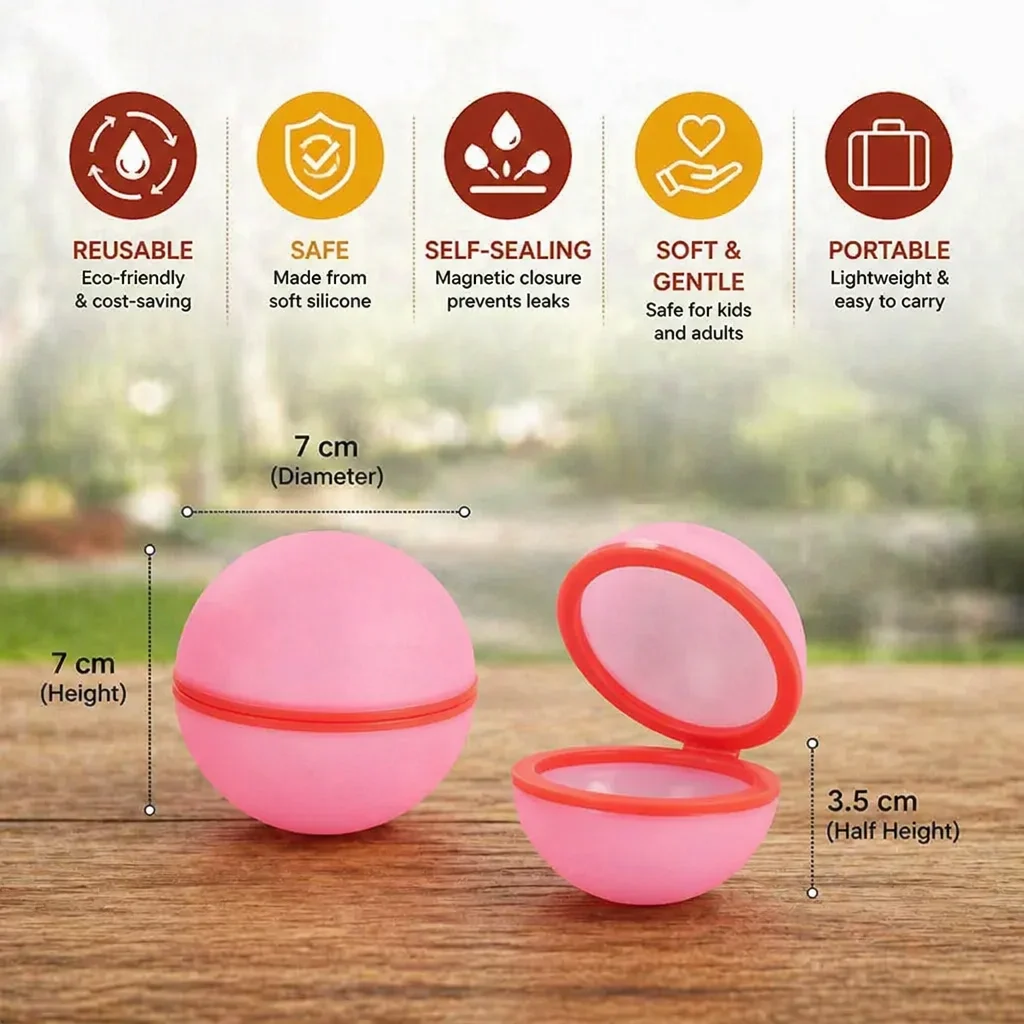 Reusable Water Balloons โ Self-Sealing & Silicone