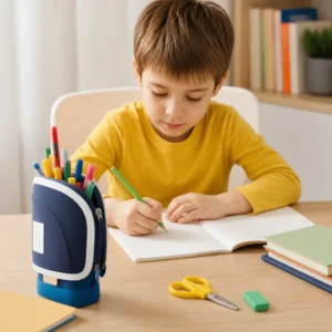 2-in-1 Pop-Up Pencil Case with Pen Holder – Space-Saving Desk Organizer