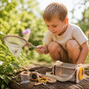 Kids Nature Explorer Kit with Bug Catcher Net Magnifier and Compass