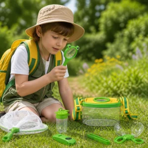 Kids Outdoor Bug Observation Explorer Kit with Accessories