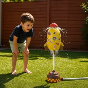 Flying Rocket Water Sprinkler Outdoor Toy for Kids