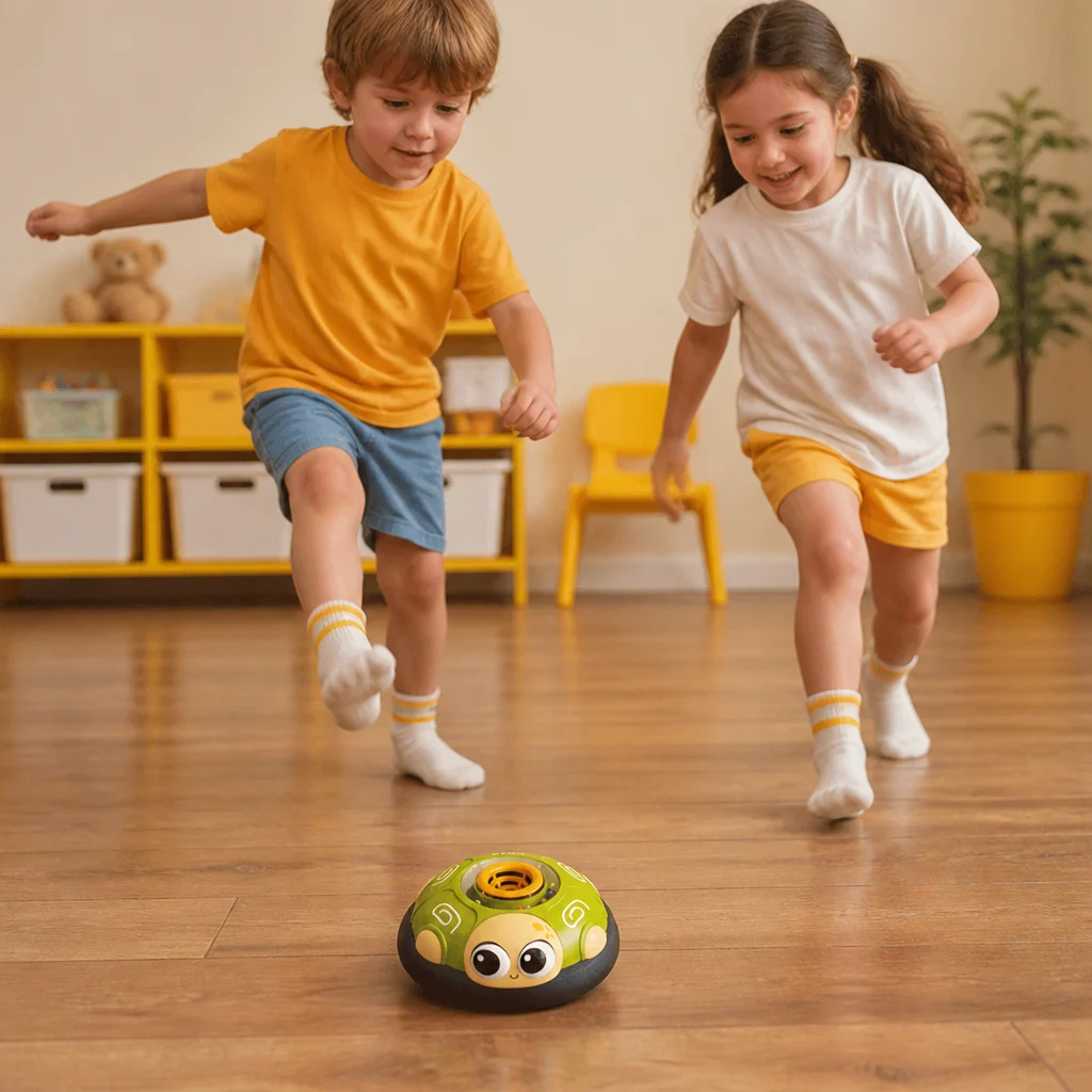 Cute Floating Air Soccer Ball with Soft Foam Bumper