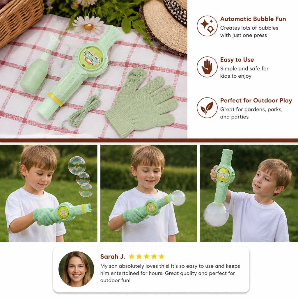 Interactive Bubble Ball Racket Toy for Kids - Image 3