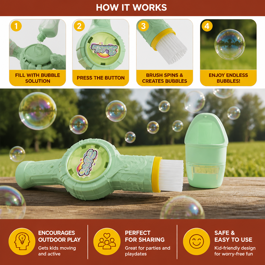 Interactive Bubble Ball Racket Toy for Kids - Image 2
