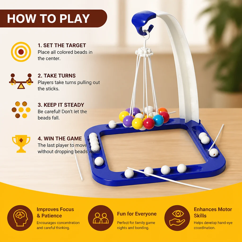 Balance Swing Bead Game โ Interactive Family Skill Challenge