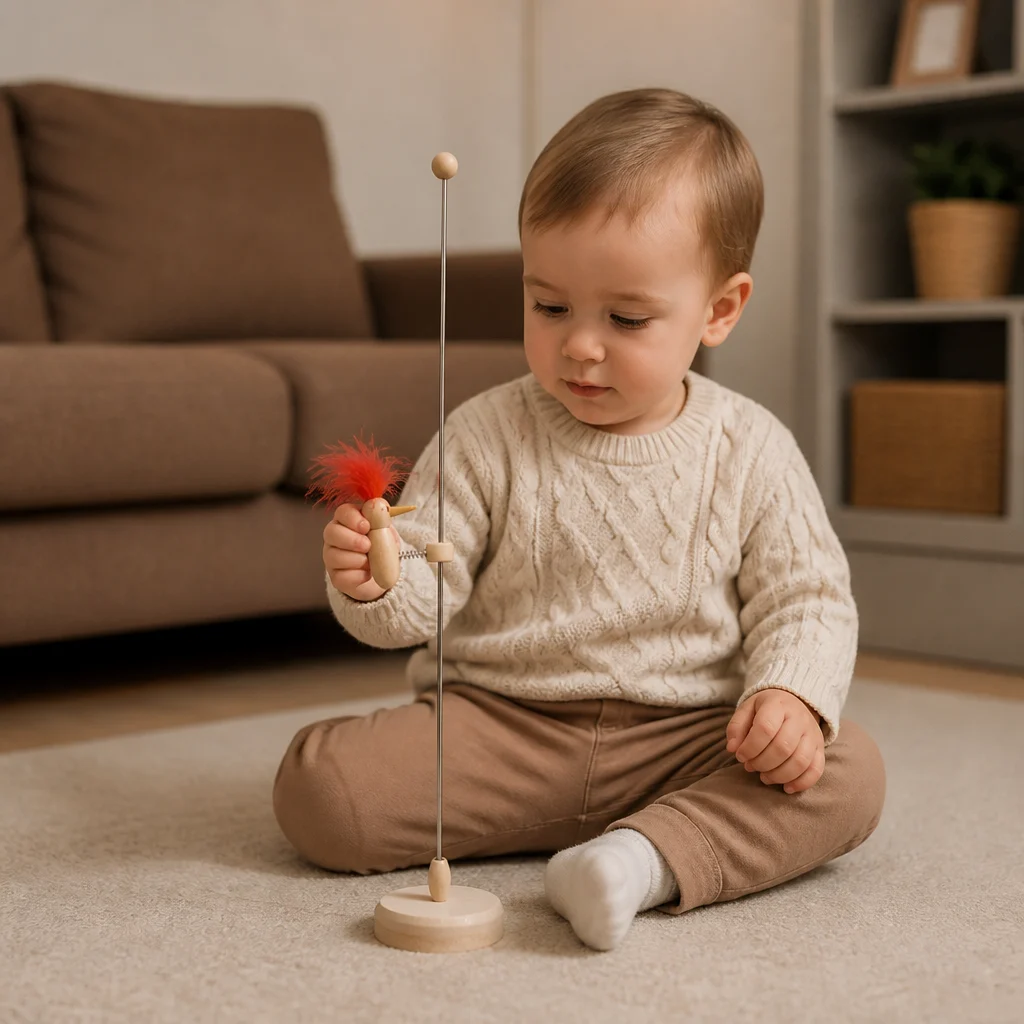 Wooden Woodpecker Learning Toy for Kids