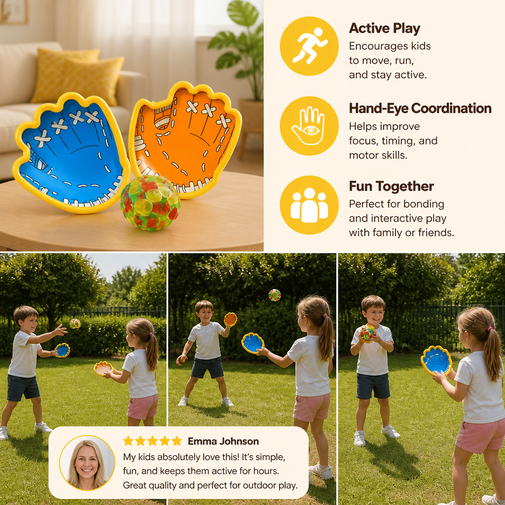Suction Cup Ball Racket Game Set for Kids - Image 4