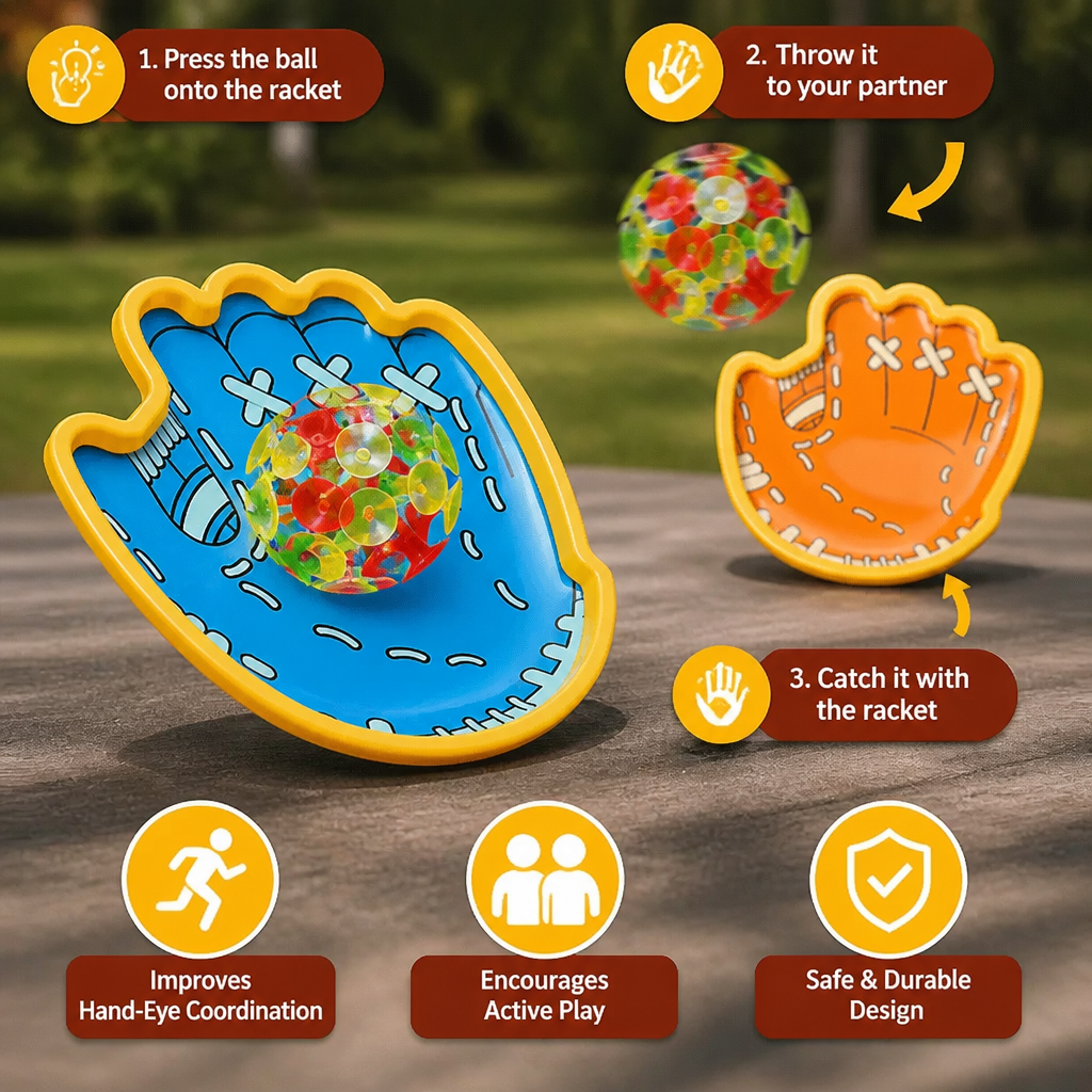 Suction Cup Ball Racket Game Set for Kids - Image 3