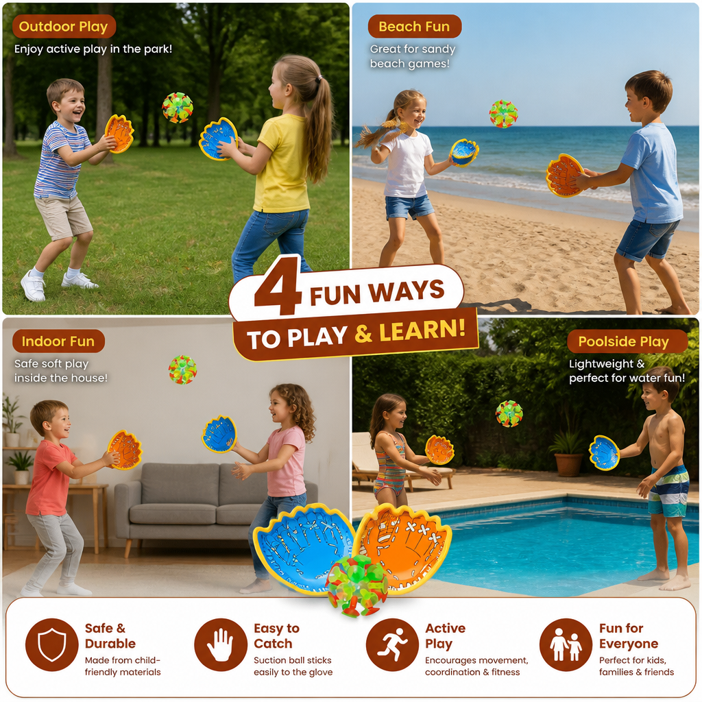 Suction Cup Ball Racket Game Set for Kids - Image 5