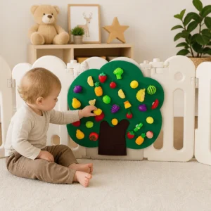 Felt Fruit Tree Activity Board – Montessori Learning Toy