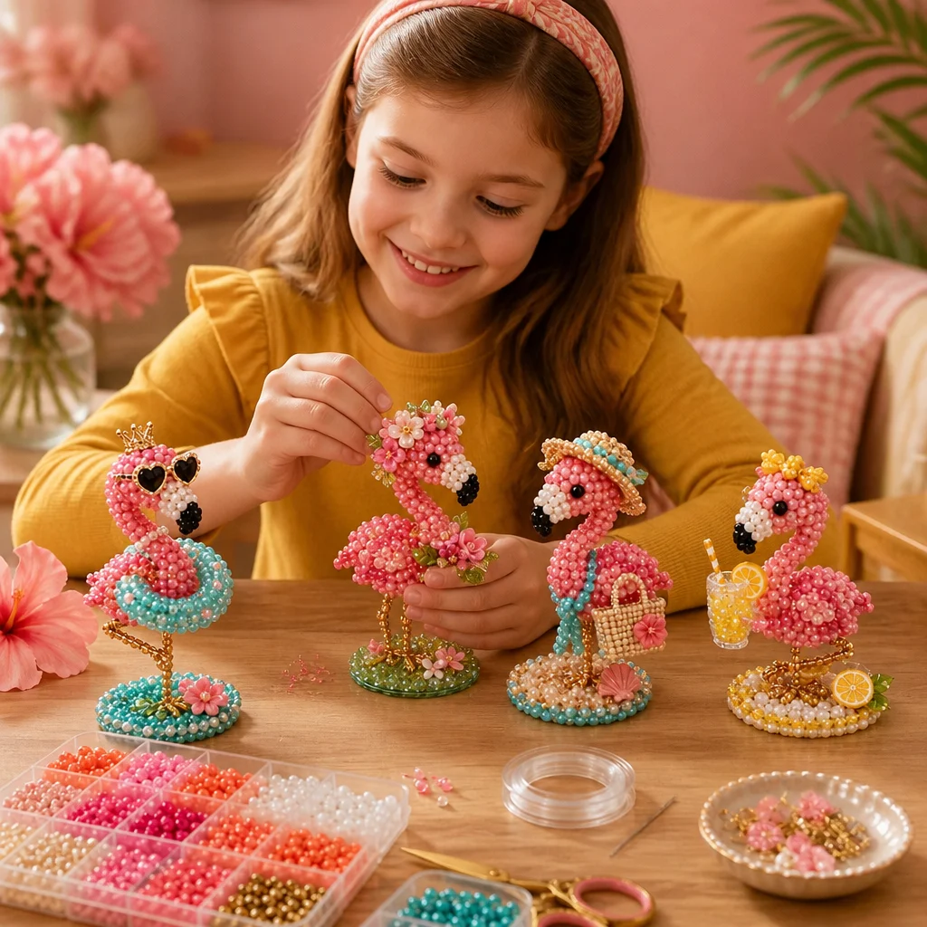 3D Beaded Animal Craft Kit β DIY Mini Bead Art Set for Beginners