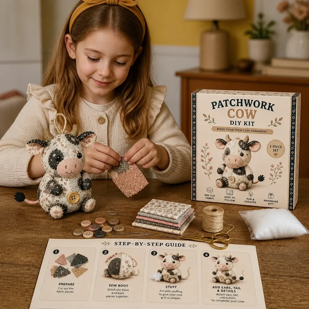 DIY Animal Sewing Kit – Handmade Fabric Ornament Craft Set