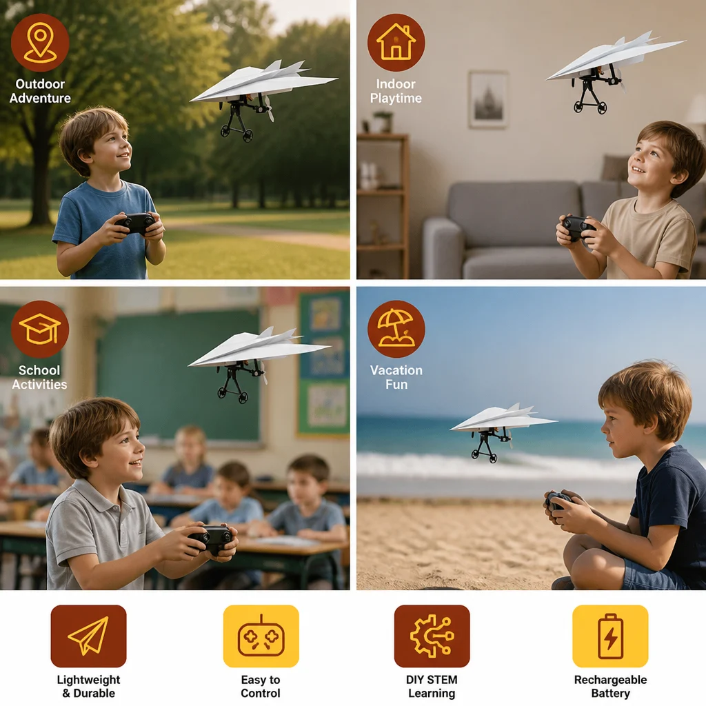 DIY Remote Control Paper Airplane Kit